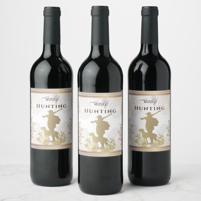 Hunting  wine label (Bottles)