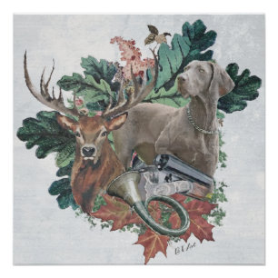 Hunting with a Weimaraner, "Grey Ghost"     Poster