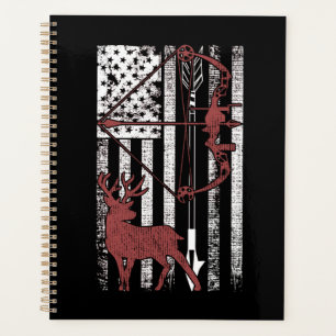 Hunting with American Flag Bow Hunting Planner