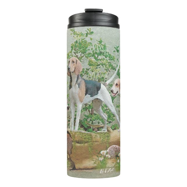 Hunting with hounds   thermal tumbler (Front)
