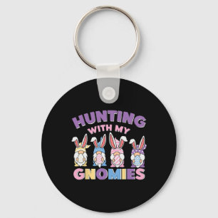 Hunting With My Gnomies Teacher Easter Day Key Ring