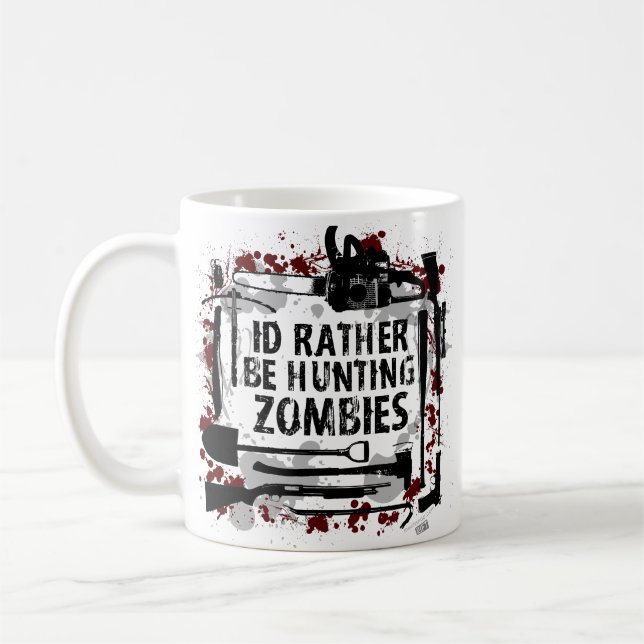 Hunting Zombies Coffee Mug (Left)