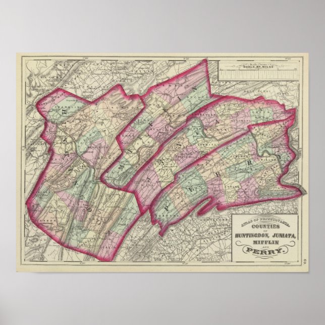 Huntingdon, Juniata, Mifflin, Perry counties Poster (Front)