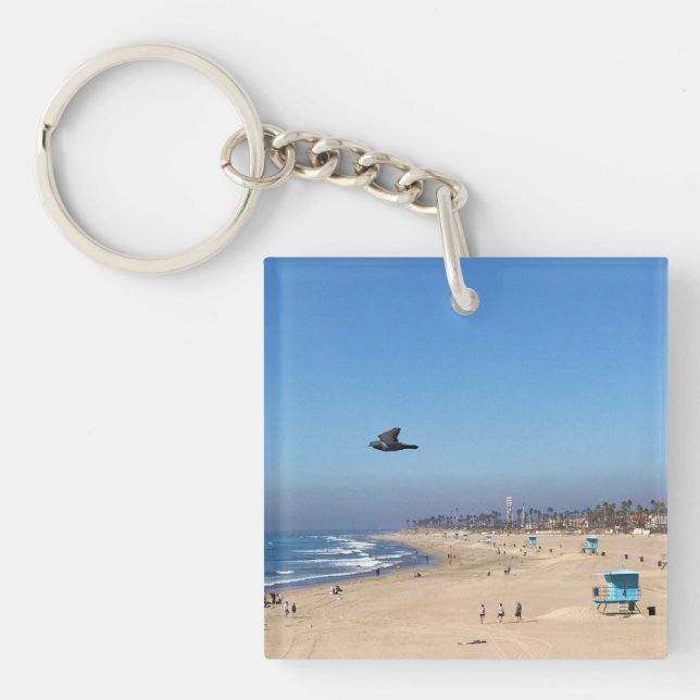 Huntington Beach, California Key Ring (Front)