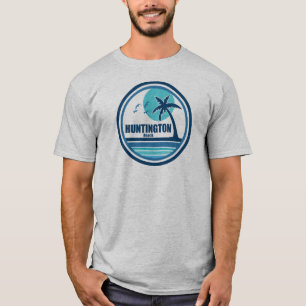 Huntington Beach California Palm Tree Birds T-Shirt