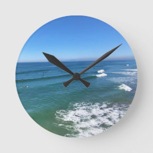 Huntington Beach, California Round Clock