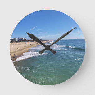 Huntington Beach, California Round Clock