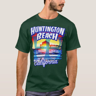 Huntington Beach California Surf City CA sunset b T-Shirt