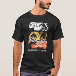 Huntington Beach California Surf Surfing 70s T-Shirt
