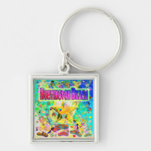 Huntington Beach Epoch Hour Keychain