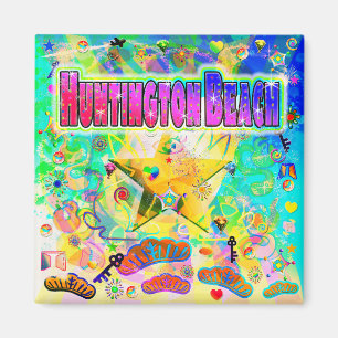 Huntington Beach Epoch Hour Magnet