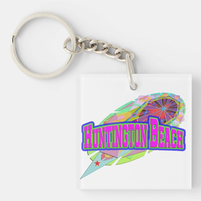 “Huntington Beach” Future Keychain (Front)