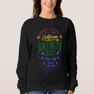 Huntington Beach Inclusive & Diversity City Badge  Sweatshirt