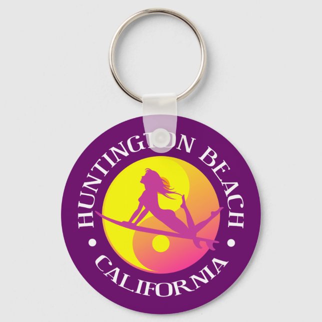 Huntington Beach Key Ring (Front)