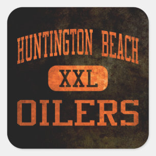 Huntington Beach Oilers Athletics Square Sticker