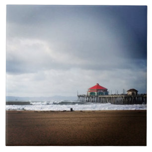 Huntington Beach Pier, CA Ceramic Tile