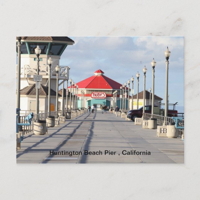 Huntington Beach Pier Postcard (Front)