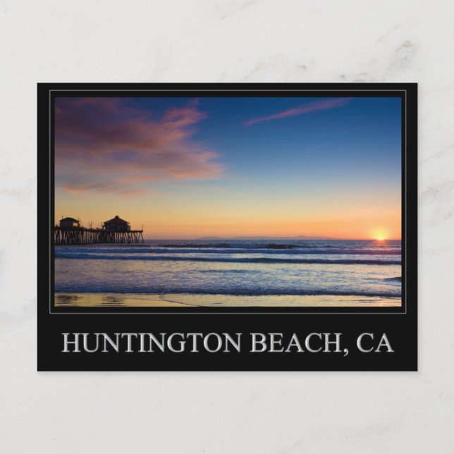Huntington Beach Pier postcard (Front)