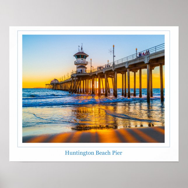 Huntington Beach Pier Poster (Front)