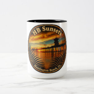 Huntington Beach Pier Sunset Mug - John Minar