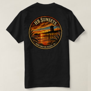 Huntington Beach Pier Sunset T-Shirt