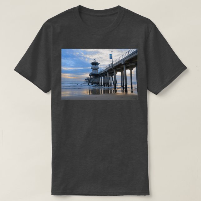 Huntington Beach Pier T T-Shirt (Design Front)