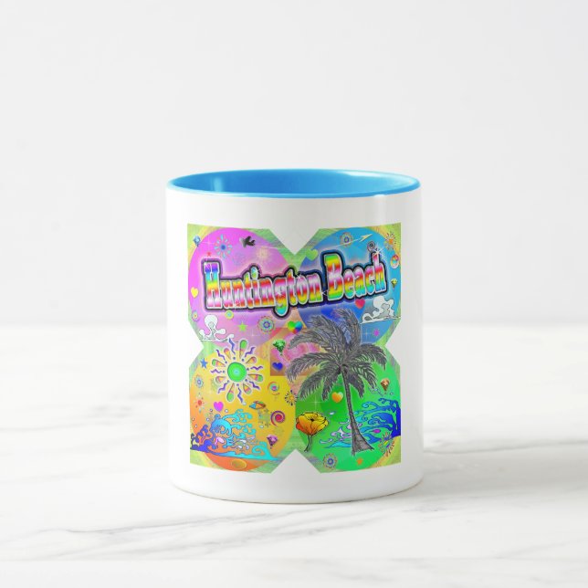 Huntington Beach Quadro Seasons Mug (Center)