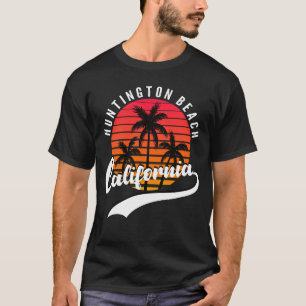 Huntington Beach Retro Sunset Men's T-Shirt