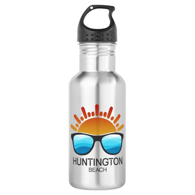 Huntington Beach South Carolina Sunglasses 532 Ml Water Bottle (Front)