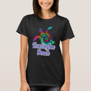 Huntington Beach Souvenir Tie Dye Save Sea Turtle T-Shirt