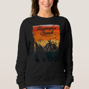 Huntington Beach Surf City California Vintage Dist Sweatshirt