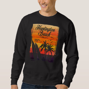 Huntington Beach Surf City California Vintage Dist Sweatshirt