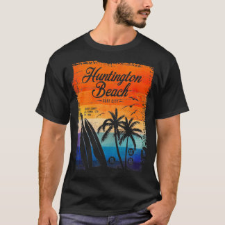 Huntington Beach Surf City California Vintage Dist T-Shirt