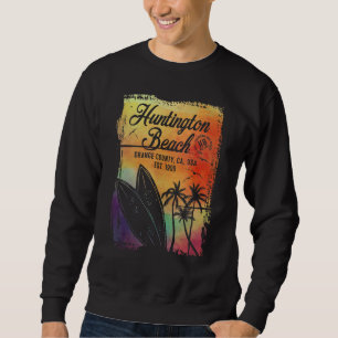 Huntington Beach Surf City California Vintage Surf Sweatshirt