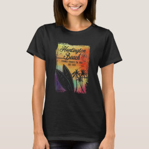 Huntington Beach Surf City California Vintage Surf T-Shirt