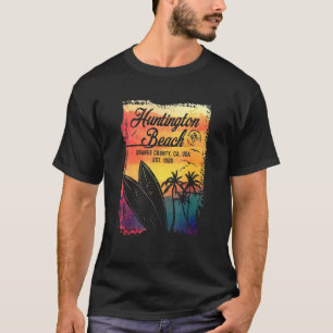 Huntington Beach Surf City California Vintage Surf T-Shirt