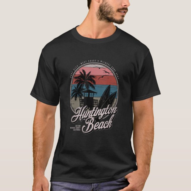 Huntington Beach Surf City West Coastu2019s Wildes T-Shirt (Front)