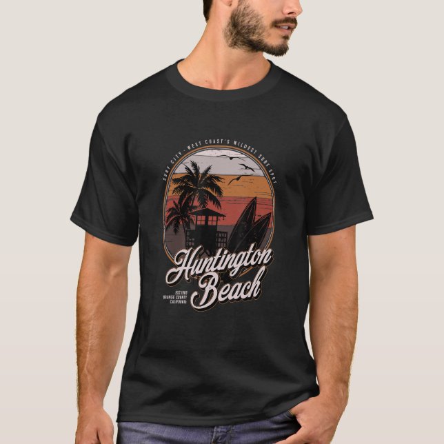 Huntington Beach Surf City West Coastu2019s Wildes T-Shirt (Front)