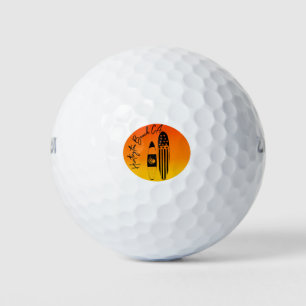 Huntington Beach Surfboards and Sunsets Golf Balls