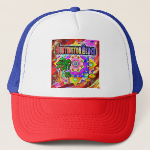 Huntington Beach Tropical Friends Hat