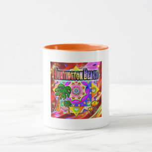 Huntington Beach Tropical Friends Mug