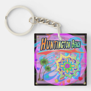 Huntington Beach True Progress Keychain