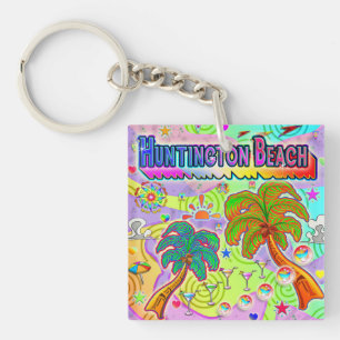 Huntington Beach Vacation Target Keychain