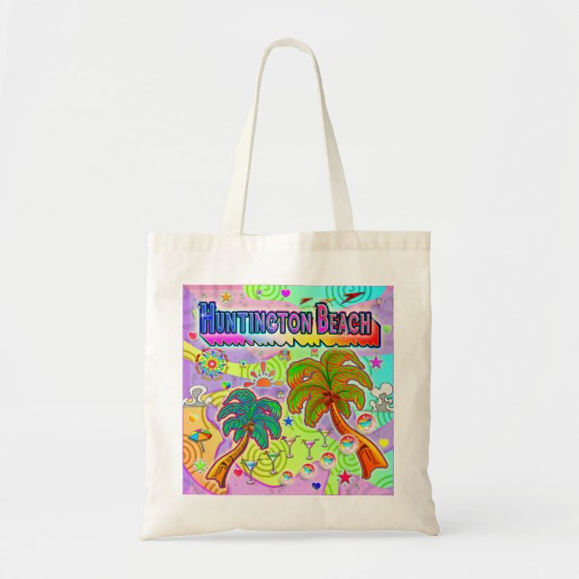 Huntington Beach Vacation Target Tote Bag (Front)