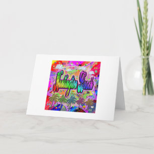 Huntington Beach Vista Express Greeting Card