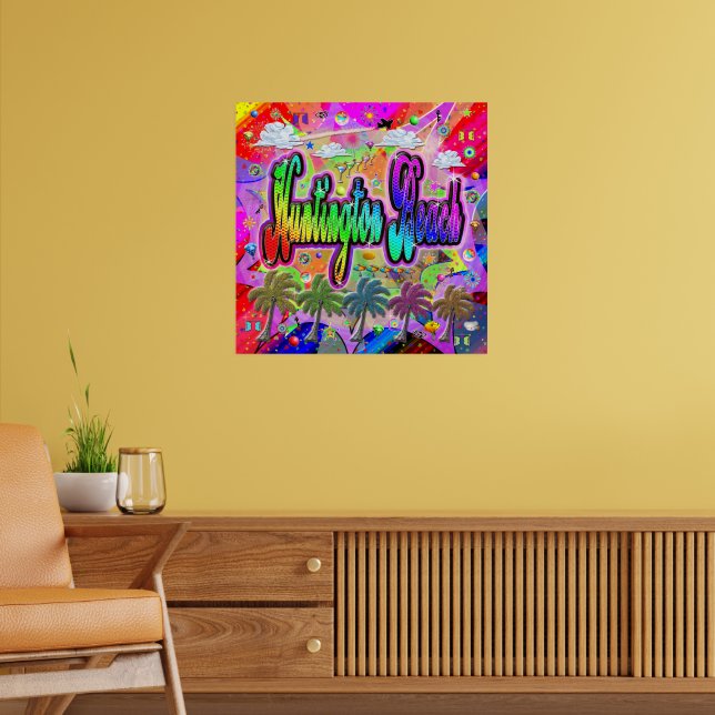 Huntington Beach Vista Express Poster (Living Room 2)