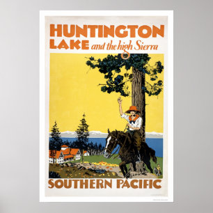 Huntington Lake and the Sierras Poster