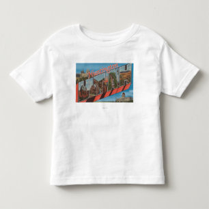 Huntington, Utah - Large Letter Scenes Toddler T-Shirt