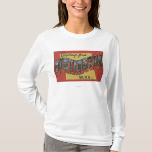 Huntington, West Virginia - Large Letter Scenes T-Shirt