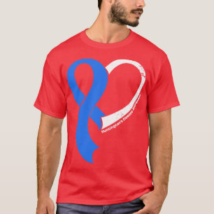 Huntingtons Disease Awareness Hope Love Heart Ribb T-Shirt